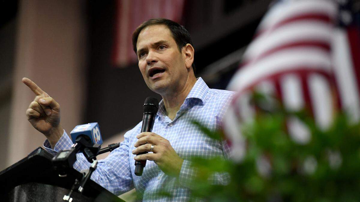 U.S. Senator Marco Rubio addresses hundreds of Sarasota and Manatee County residents attended a GOP candidate rally at Robarts Arena on Saturday, July 16, 2022, to hear from top Republican leaders.