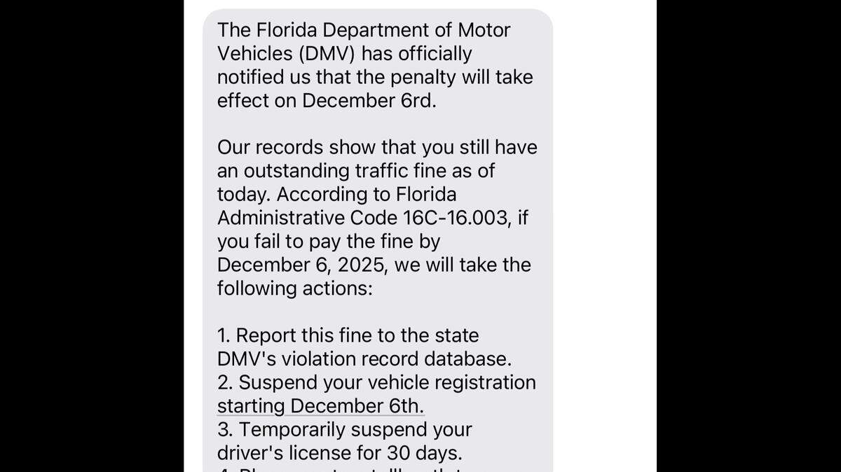 Fraudulent texts claiming to be from the Department of Motor Vehicles have been circulating in Manatee County, and officials urge residents to delete these messages.