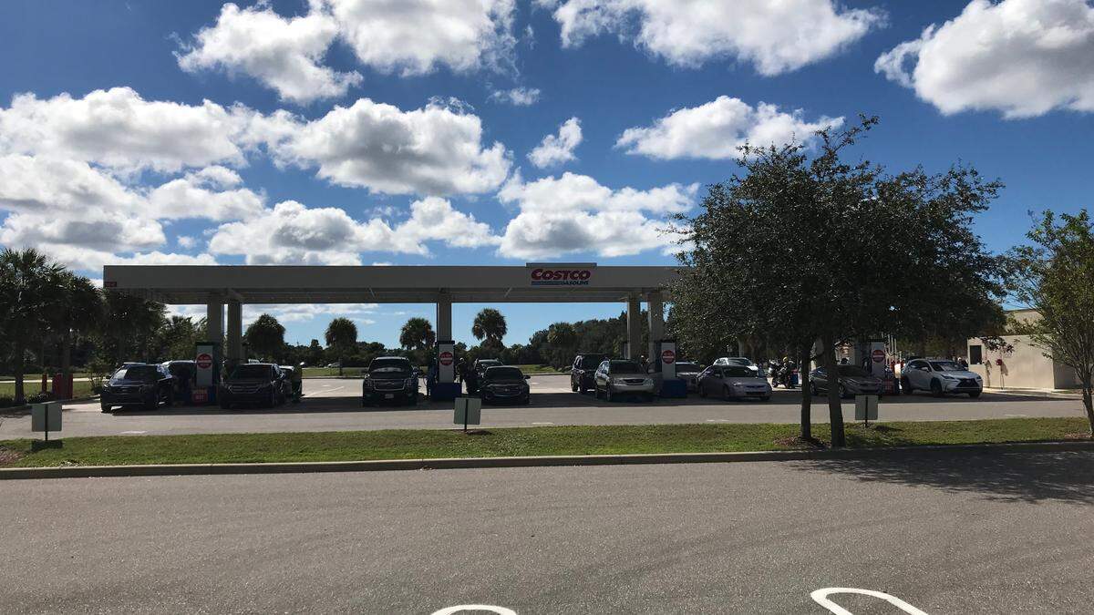 The closest Costco Wholesale Warehouse to Bradenton is the one at Westfield Sarasota Square, 8201 S. Tamiami Trail. That is expected to change in 2019 with the construction of a new store at Heritage Harbour.  Shown above is the fueling station.