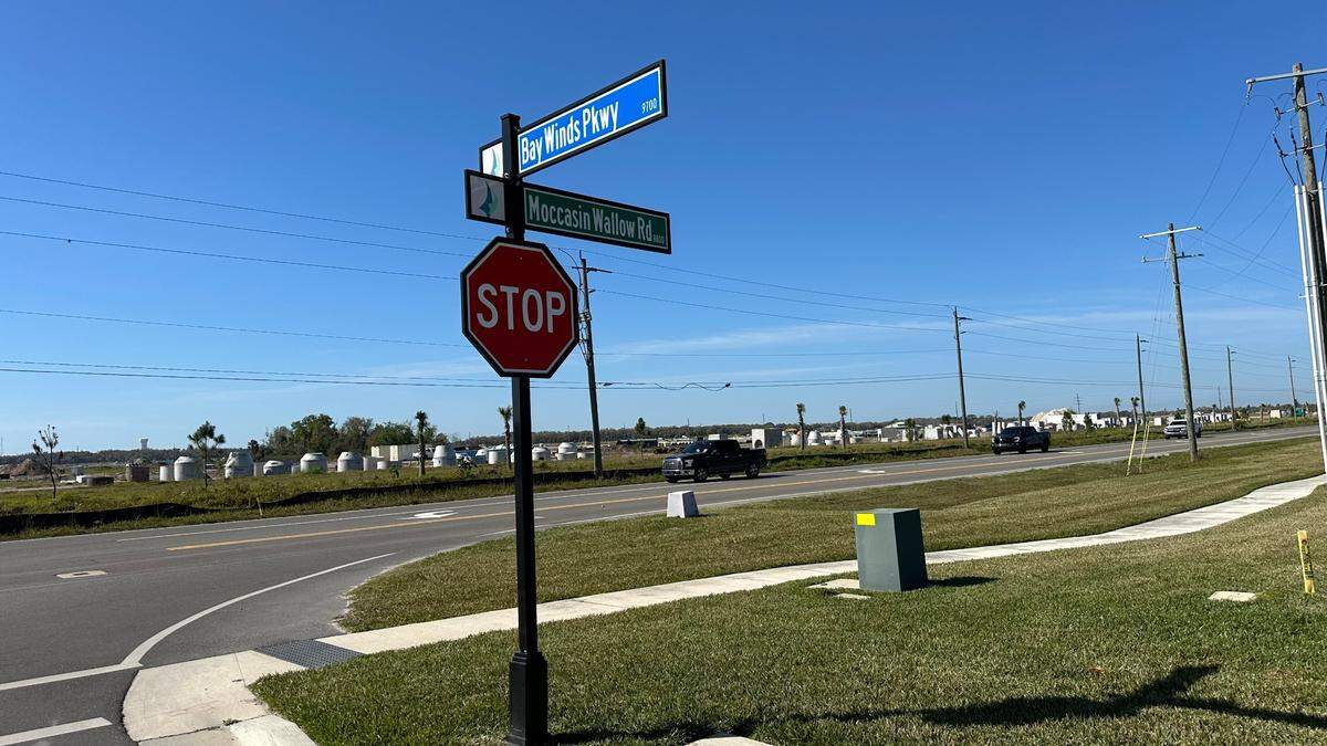 Moccasin Wallow Road, shown 2/27/2024, represents a $178 million widening project through some of fastest developing real  estate in Manatee County.