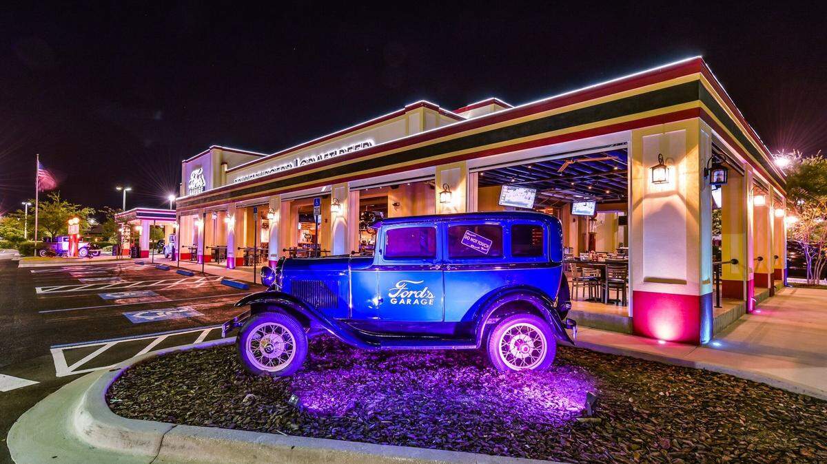 Ford’s Garage recently opened a 300-seat restaurant at University Town Center. The company’s owners also have plans to revive a famous Tiki bar and restaurant brand.