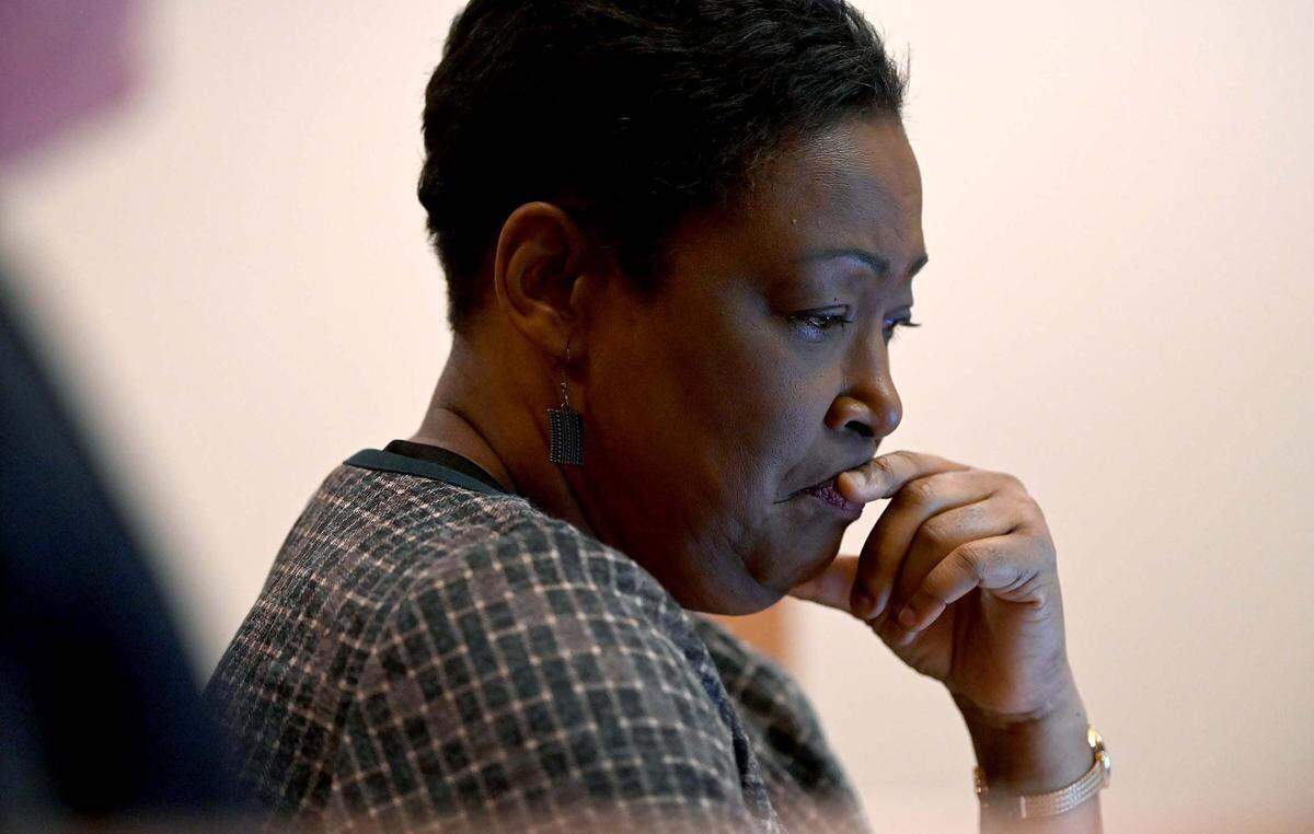 Bradenton City Councilwoman Pam Coachman at a Bradenton City Council workshop Wednesday, Oct. 19, 2022.