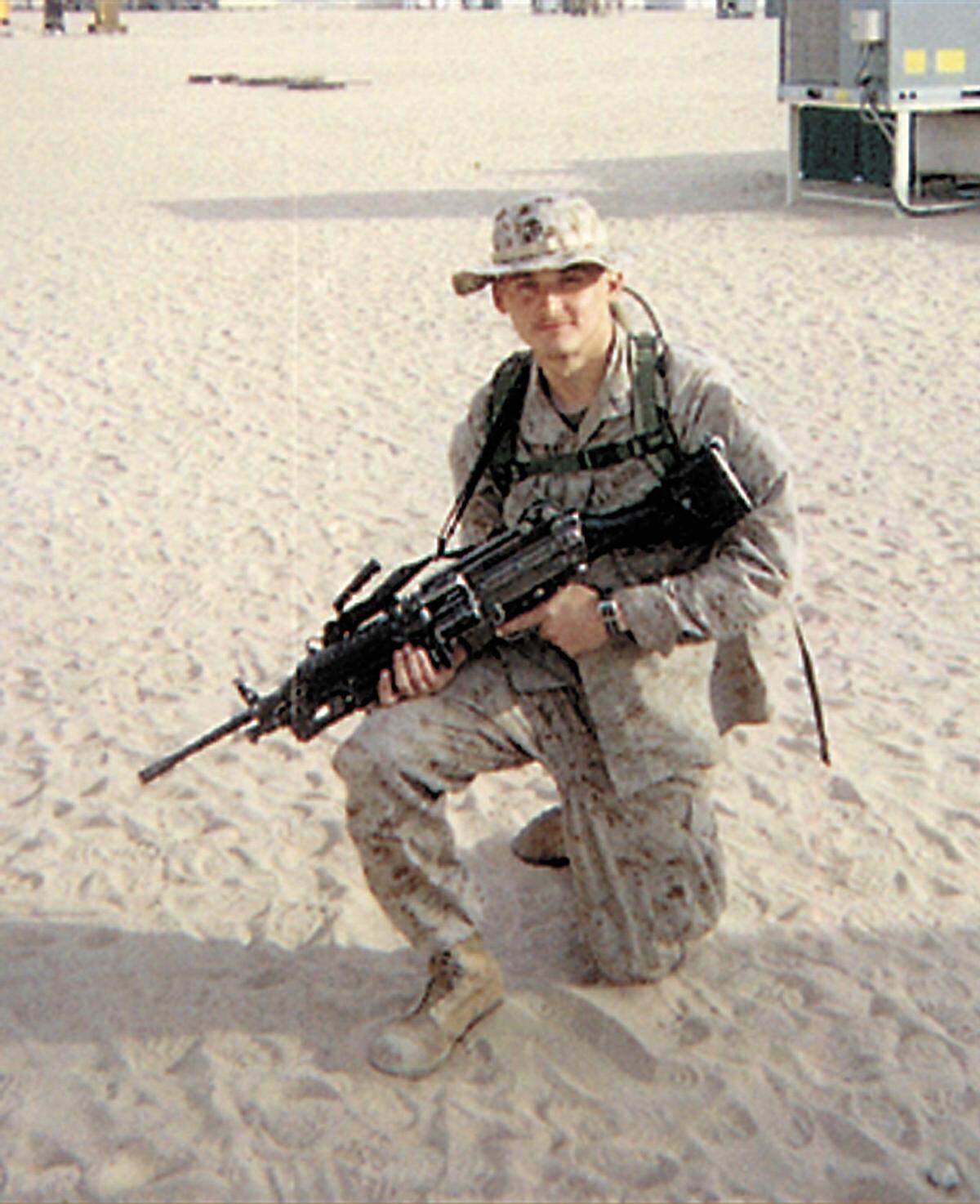 Pfc. Christopher Cobb was one of the Marines of Echo Company, 2nd Battalion 4th Marines killed in April 2004 in fighting in Ramadi, Iraq. (gsb) 2004