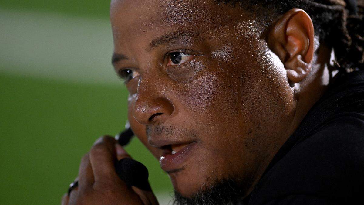 Palmetto’s head football coach Rashad watches his players during the FHSAA playoff game in Sarasota Friday, Nov. 10.