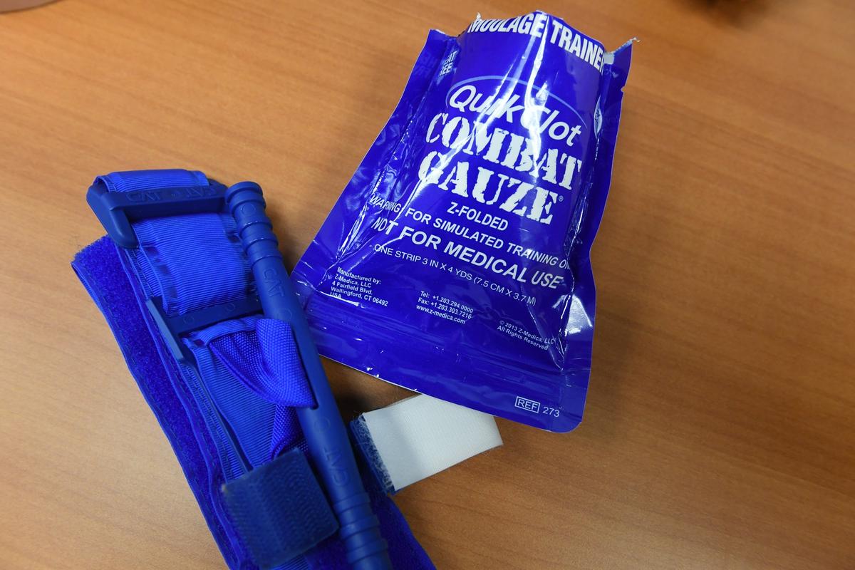 A class called “Stop the Bleed” was designed as a response to a growing number of mass shootings. The American College of Surgeons developed a program that teaches school employees and students how to prevent someone from bleeding to death.