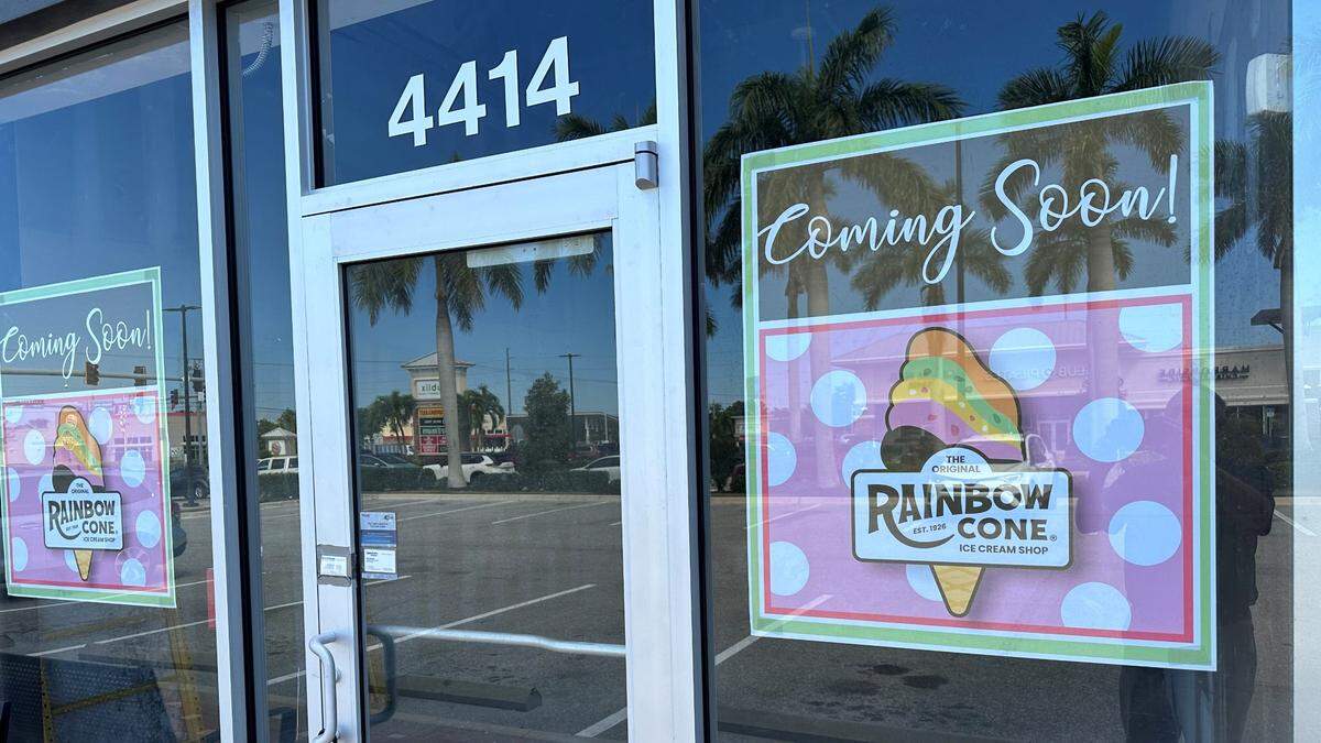 The Original Rainbow Cone Ice Cream Shop, a Chicago staple since 1926, is coming to the Bradenton area. The planned franchise would be in the Lockwood Commons shopping center, 4414 State Road 70 E.
