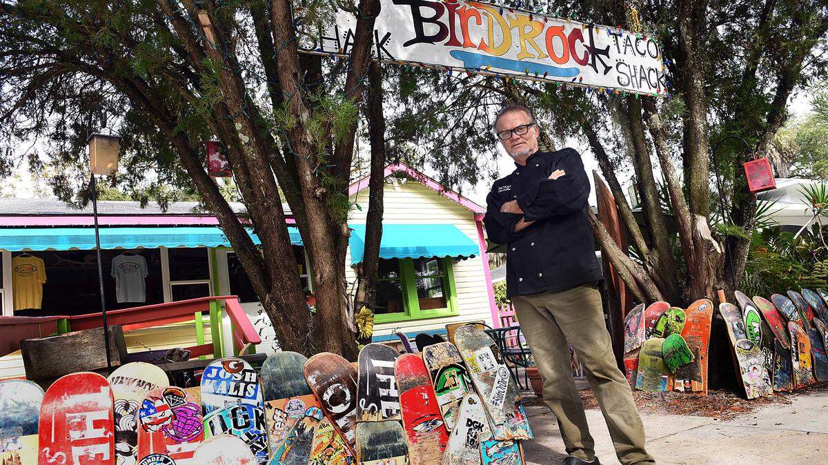 Dave Shiplett has opened the Bird Rock Taco Shack on 10th Avenue in Village of the Arts. Every evening that they are open they will offer different kinds of tacos, a variety of sauces and a couple of other choices. 
 TIFFANY TOMPKINS-CONDIE/Bradenton Herald