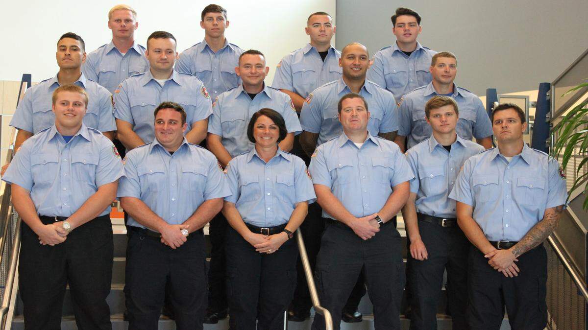 The 15 Science Academy of Manatee Technical College graduates: Daniel Akoghlananian, Rebecca Durham, John Finnan, Isaac Haseley, Danny Jason, Robert Kohlmeier, Andrew Krueger, Evan Moore, Charlie Otero, Alex Pollitt, Marco Rivera, Jeff Rivera, Jeff Robinson, Riley Thornton, Brandon Tinyes and Ryan Walker. 
 PHOTO PROVIDED