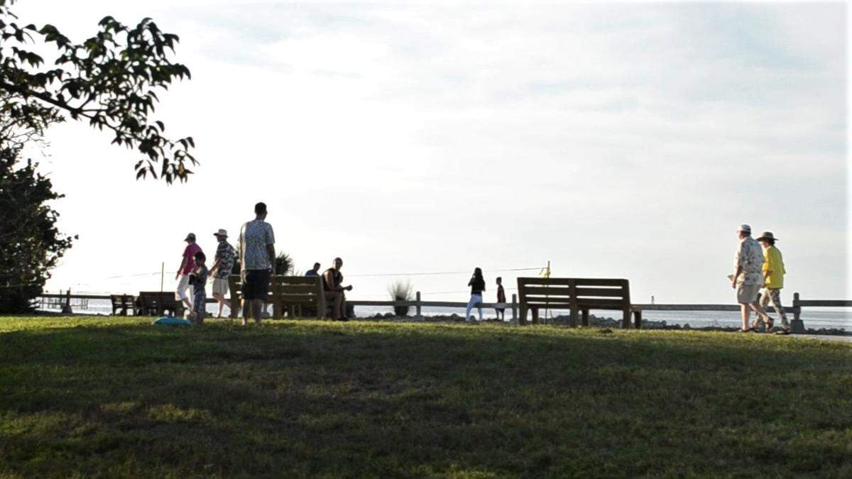 Visitors enjoy the views and trails at De Soto National Memorial despite park services being limited due to a federal government shutdown.