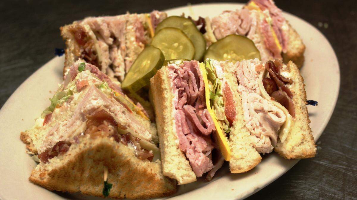 A club sandwich is classic Americana.