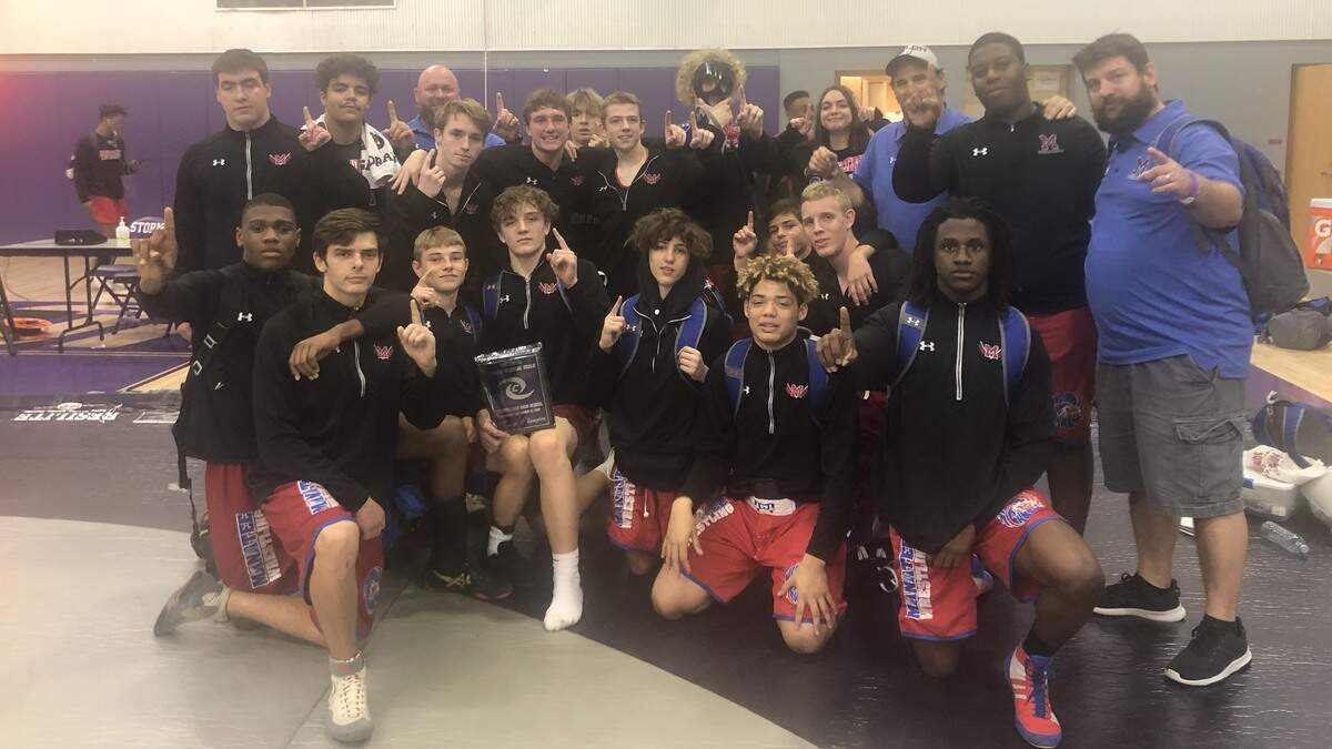 The Manatee High wrestling team won the Storm Warning Duals, which took place Friday and Saturday at Celebration High.
