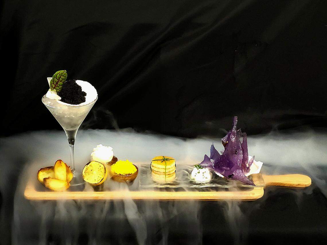 One of the food selections available from the Oyster River Rooftop Restaurant