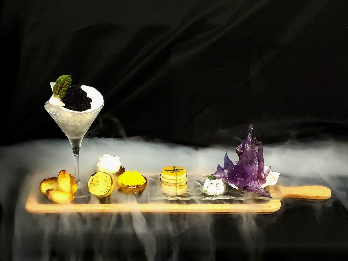 One of the food selections available from the Oyster River Rooftop Restaurant