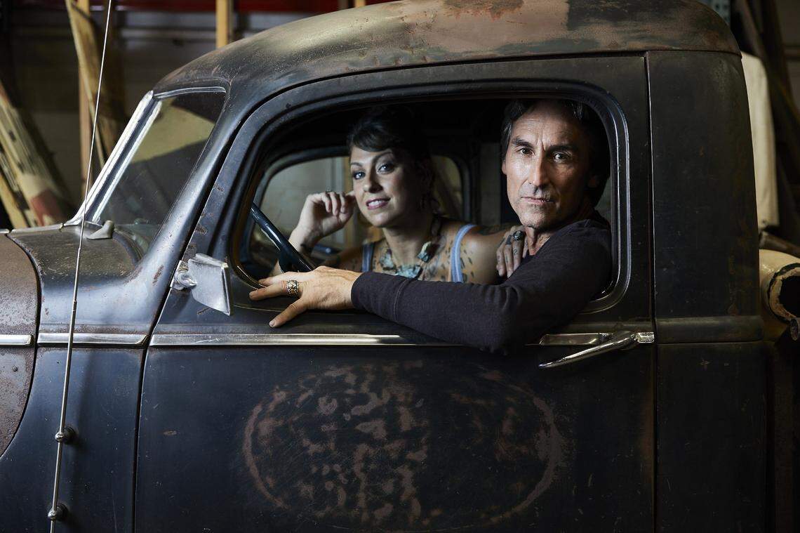 American Pickers is returning to Florida in December, and founder and star Mike Wolfe, shown with co-star Danielle Colby, is looking for collections and characters to feature on the TV program.