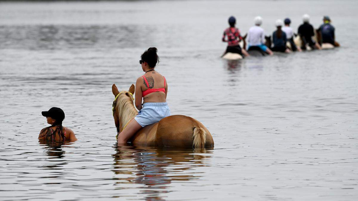 Horseback riding along Bradenton’s Palma Sola Bay has been debated over the years. 