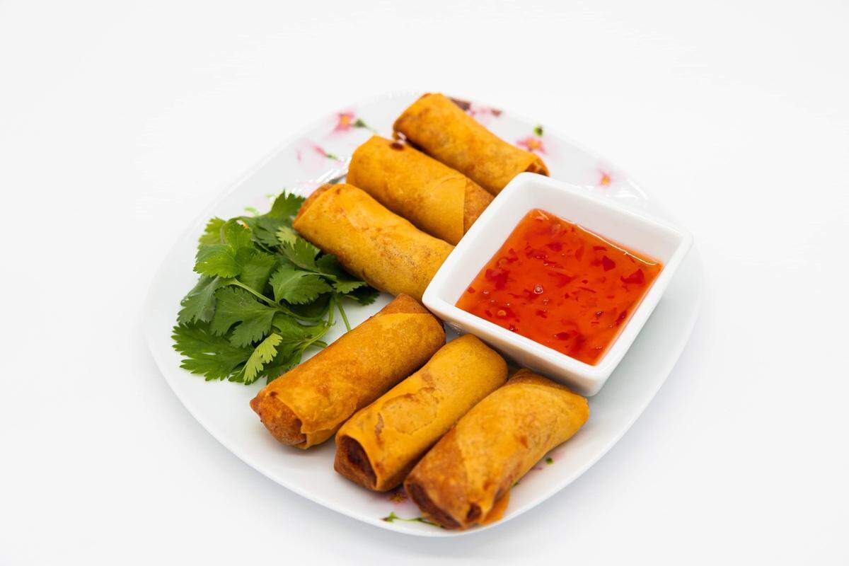 Vietnamese egg rolls are among the offerings at 941 Tea House & Mochi Donuts.