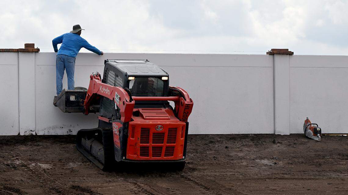 Construction in east Manatee County along Bourneside Road shown here on May 8, 2025. In 2021, Manatee County officials made controversial changes that allowed developers to start building east of the county’s Future Development Area Boundary, which was meant to limit urban sprawl and protect rural areas.
