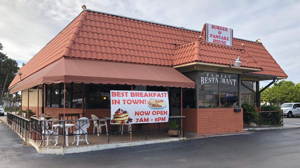 12/28/2021-- Ismail Ilhan, 49, opened Burger & Pancake House in November at 1631 Eighth Ave. W., Palmetto.