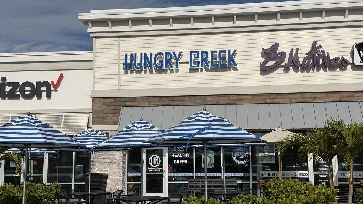 The Hungry Greek opened at 8980 U.S. 301 N. #118, Parrish, inside the Creekside Commons shopping center, offering pitas, bowls, salads, gyros and soups.