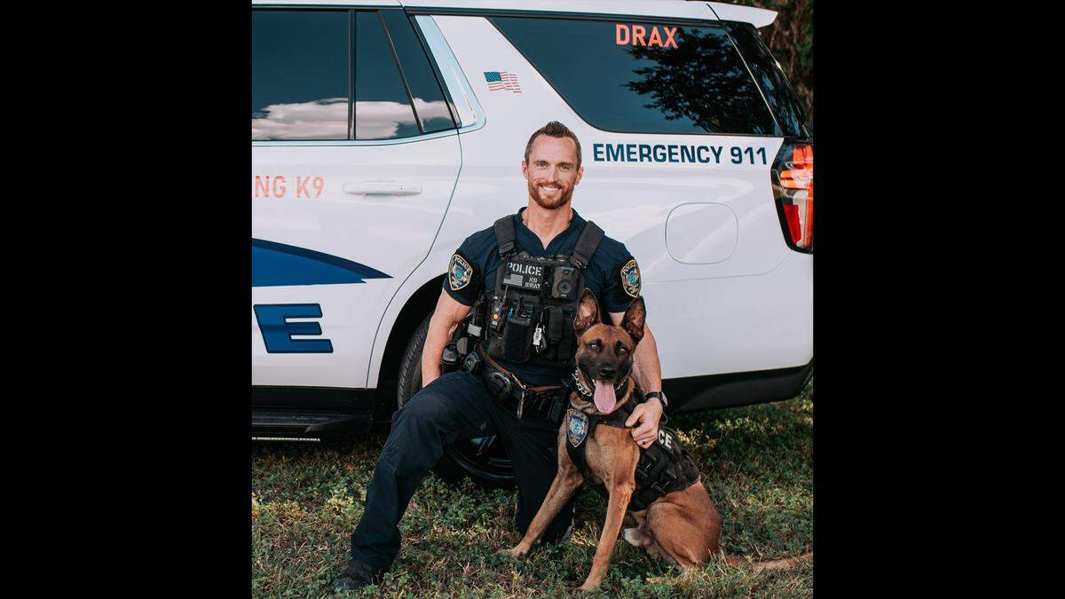 K9 Drax died on Tuesday morning alongside Officer Brandon Smolarz, his “partner and best friend,” Bradenton Police Department said.