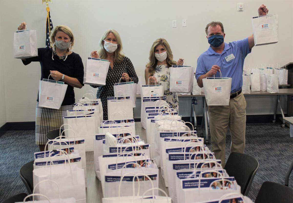 The Manatee Chamber of Commerce received 62,000 reusable cloth masks through its partnership with the Florida Department of Health for distribution free to area businesses.
