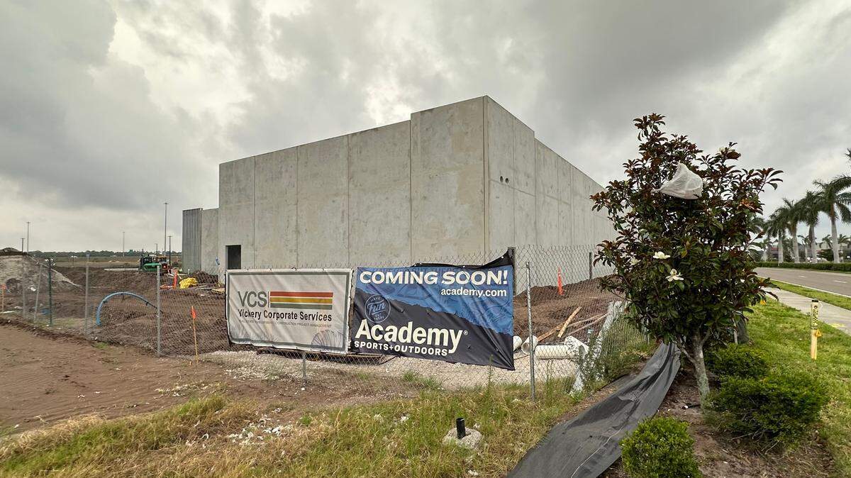 A new retailer, Academy Sports + Outdoors, is coming to Manatee County in the Marketplace at Heritage Harbour, 7105 Lighthouse Drive, Bradenton. The construction site is shown in this May 15, 2024 photo.