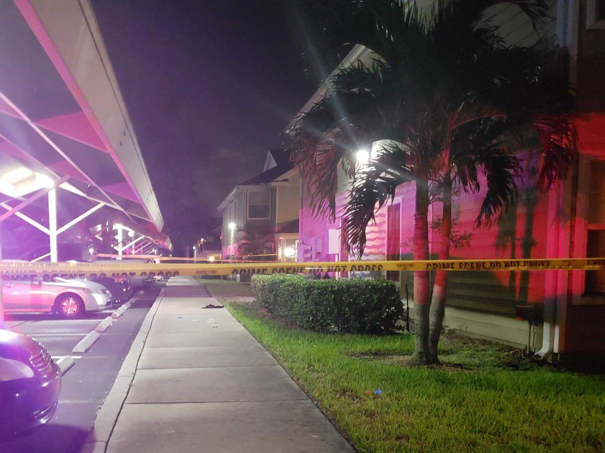 Arron Fludd, 24, of Sarasota, was found collapsed face first on the sidewalk outside in the Bay Pointe at Cortez condo community after fleeing from a shooting in the adjacent Village at Cortez apartment complex.