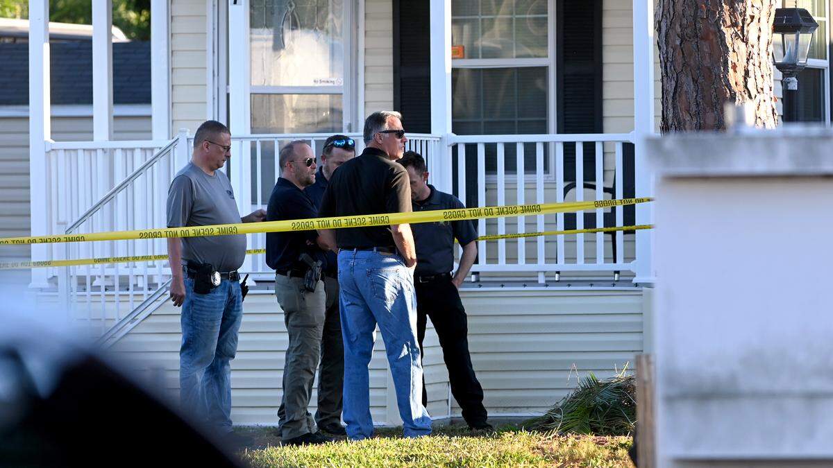 Deputies investigate the scene of a double homicide in the Arbor Terrace RV park that happened at around 12:06 pm Friday, Nov. 10.