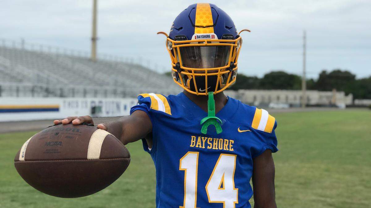 Bayshore High senior Le’Quayvaious Greene has overcome a lot early in life. He hopes to continue his football career in college.