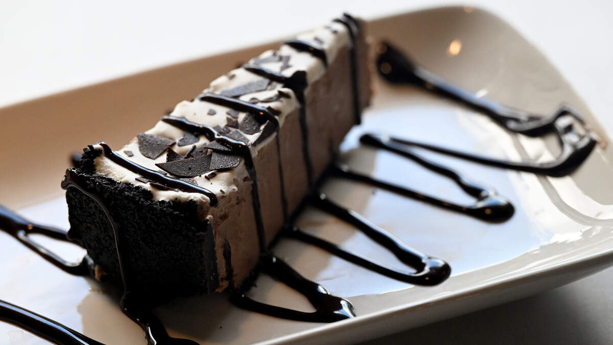 A chocolate torte pie at the Dough Forge at 515 27th Street East, Bradenton on September 30, 2025. 