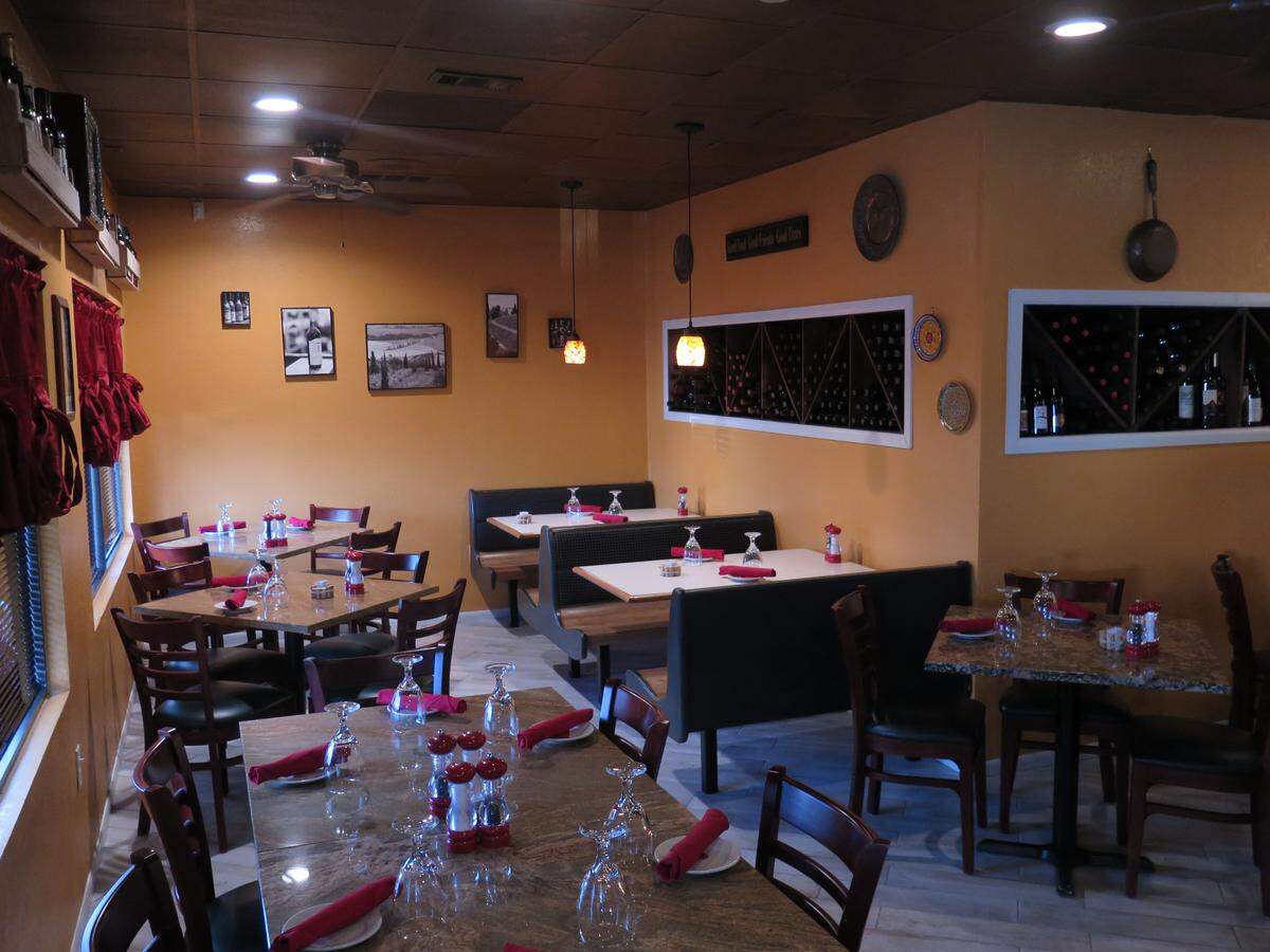 A recent remodel of the restaurant expanded the dining area by pushing back the wall along the kitchen (where the booths are now). The owners say the smaller kitchen is worth being able to have a more comfortable environment out front.