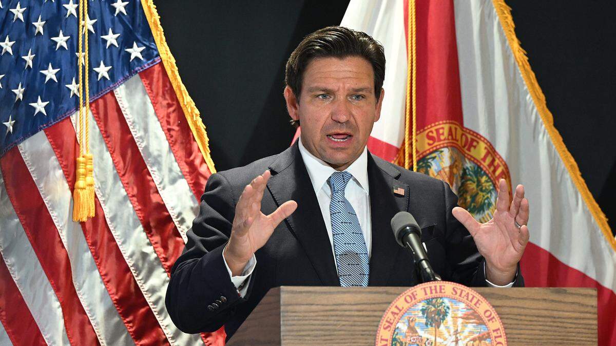 Gov. Ron DeSantis, pictured in Bradenton on July 24, 2025, is expected to sign new congressional maps into law within days.