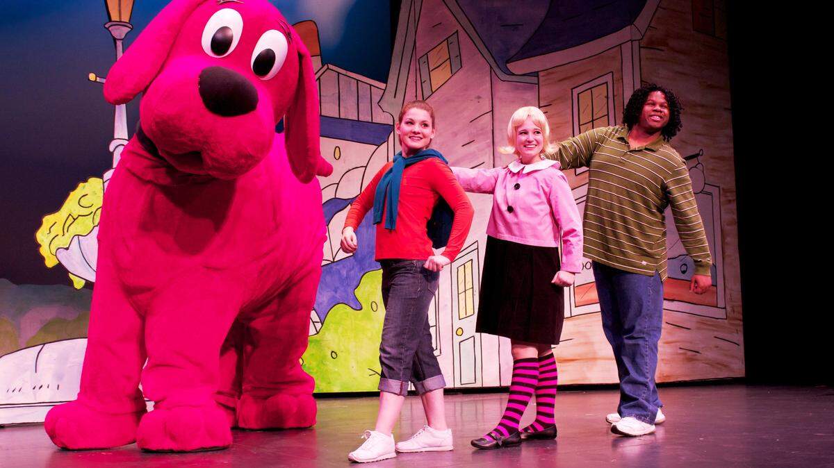 Clifford the Big Red Dog appears on stage Sunday at the Mahaffey Theater in St. Petersburg. PUBLICITY PHOTO