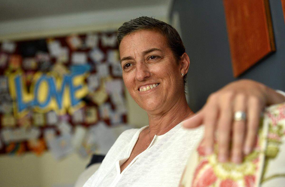 Mara Fulk, an administrator at the Center Montessori School, credits the love and support of her family and community for strength in her battle against Leiomyosarcoma, an aggressive form of cancer.