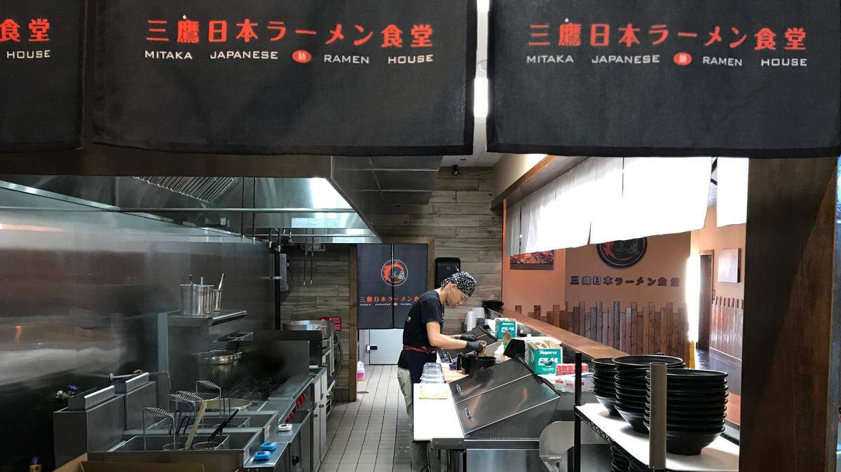 Chef Wei Ren makes a bowl of tonkotsu ramen soup at Mitaka Japanese Ramen House, 6749 Manatee Ave. W., Bradenton. A second location recently opened at 5943 Factory Shops Blvd., Ellenton.