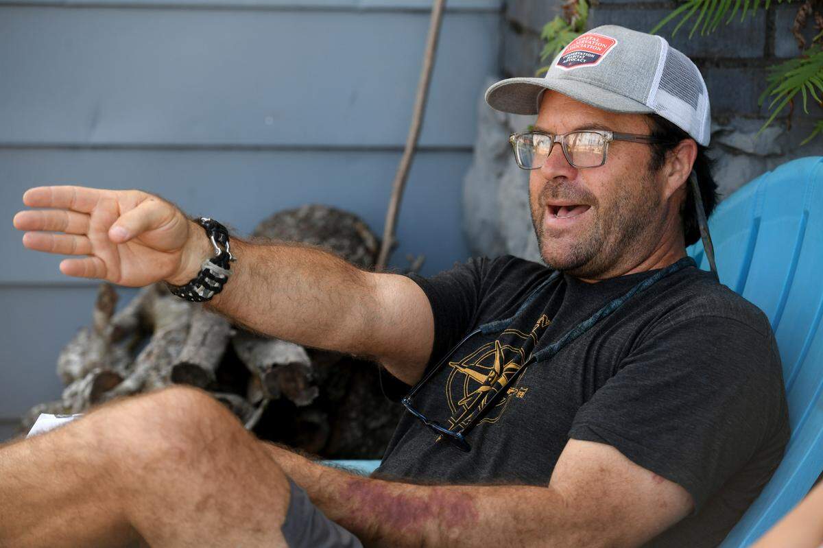 Bryon Zoller is a resident of Riverview Blvd. East near Tarpon Pointe where people are worried about the effects of a proposed 200-plus slip marina expansion on the environment and their views.