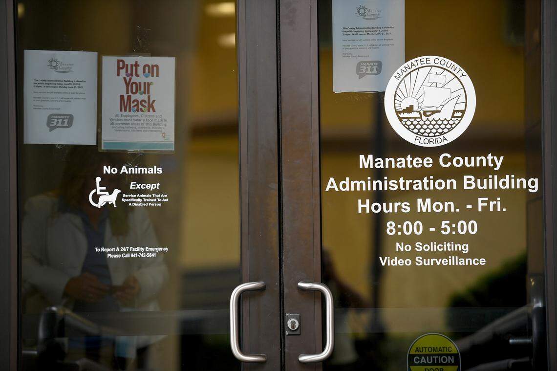 06/18/21—The Manatee County Administration Building is closed until Monday after several people reportedly contracted COVID-19. Several weeks ago the county commission voted to lift the mask requirements inside the building.