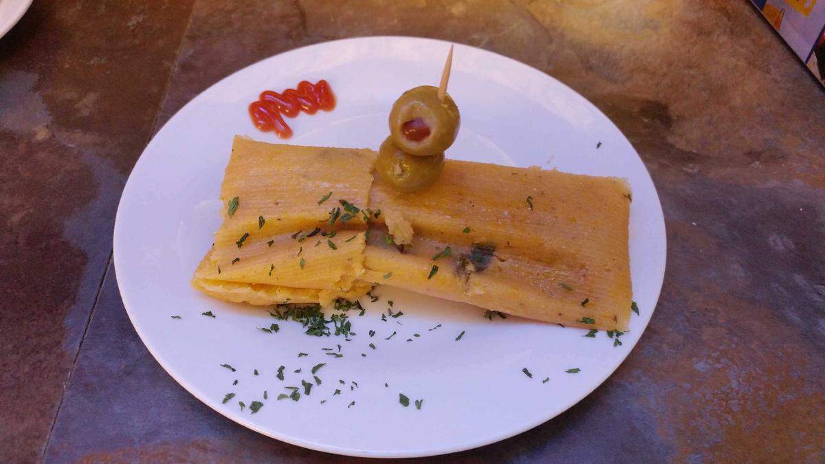 The Cuban tamales are one of the most popular appetizers sold at Mirna's Cuban Cuisine. The tamales sell for $1.75 each.