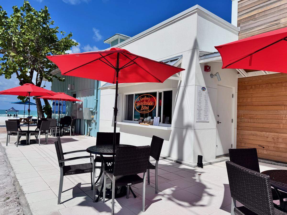 Beachside Bites at the Sandbar on Anna Maria Island.