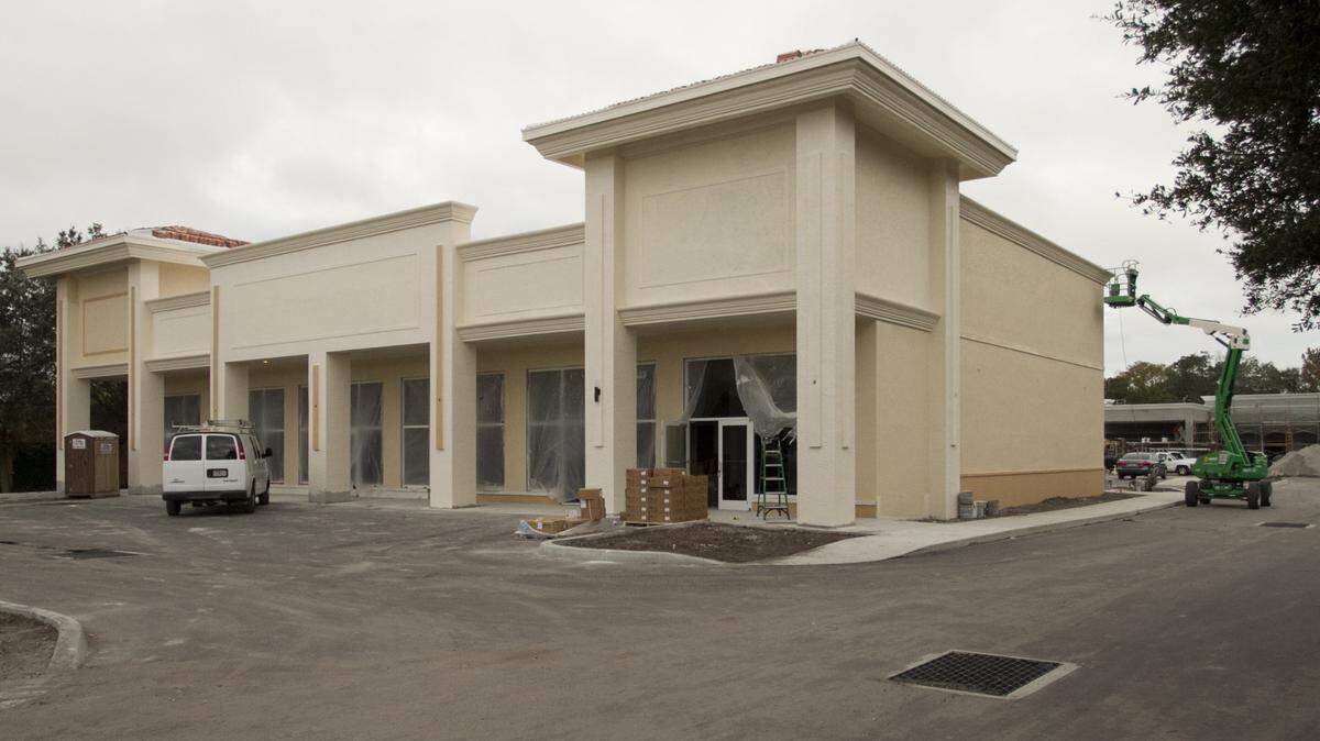 A clinic owned by Palmetto pediatrician Dr. Snehal Parikh will move into the rear building of a two-structure commercial development he is having built along University Pkwy. The two buildings are expected to complete in January. MATT M. JOHNSON/Bradenton Herald