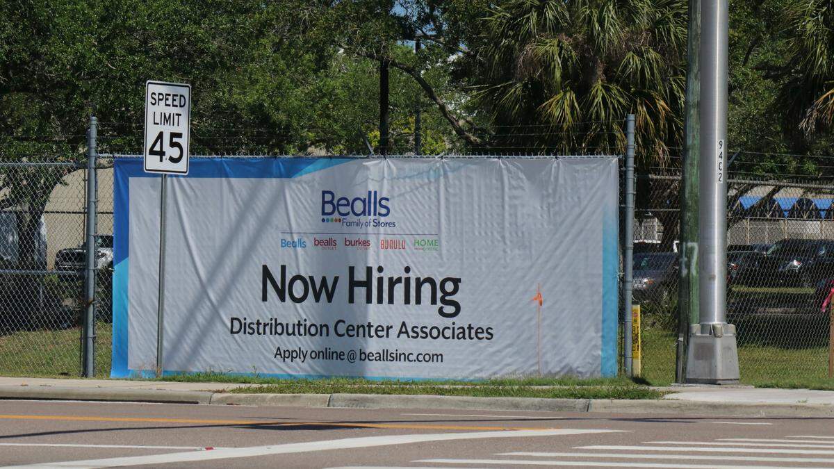 4/27/2021--Hiring signs are a common sight in Bradenton and a reflection of the difficulty employers are having recruiting staff.