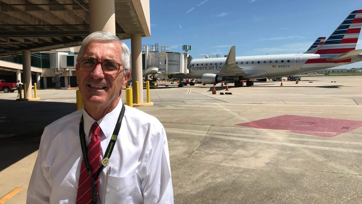 Rick Piccolo, president and CEO of Sarasota Bradenton International Airport, has plenty to smile about these days with all of the passenger growth.