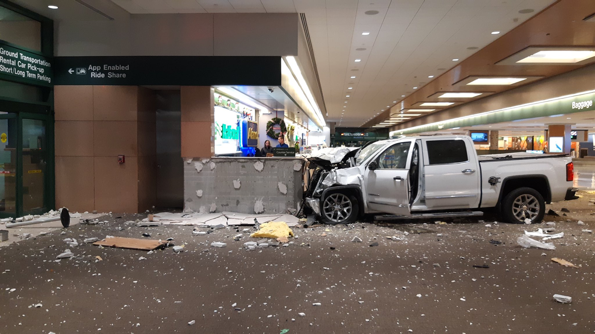 Staff at Sarasota Bradenton International Airport received praise from the airport authority Monday for their response to a truck crash through the airport terminal on Dec. 19. Within a week of the crash, most of the damage had been repaired.