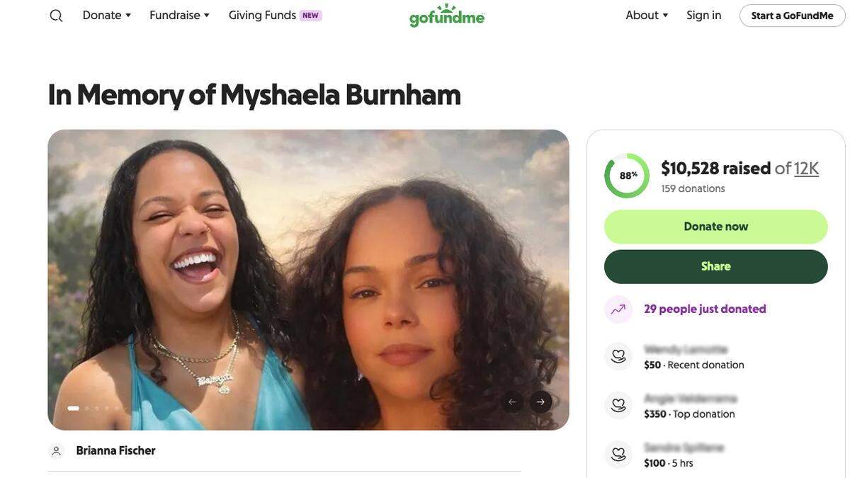 Myshaela Burnham, 29, died in a shooting on Thursday, Jan. 15, 2026, at a Bradenton medical office.