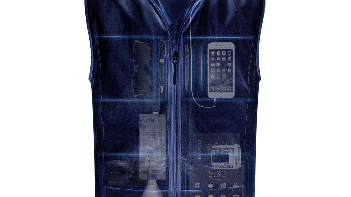 The Quest Vest is loaded with 42 pockets. (Photo courtesy ScotteVest/TNS)