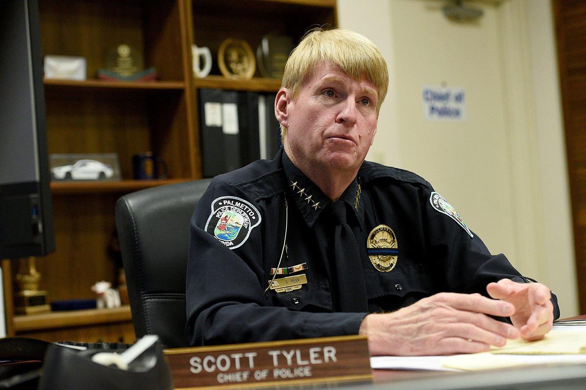 Palmetto Police Chief Scott Tyler is pictured in a June 2020 Bradenton Herald file photo.