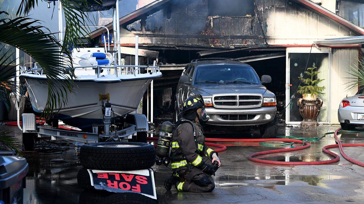 Fire crews from West Manatee and City of Bradenton were on scene responding to a fire in the 4500 block of 100th Street West in Bradenton on Oct. 6, 2025.