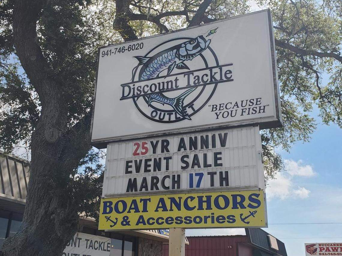 Discount Tackle Outlet, 3113 First St., Bradenton, is popular with customers for its friendly service and deep history in the community.