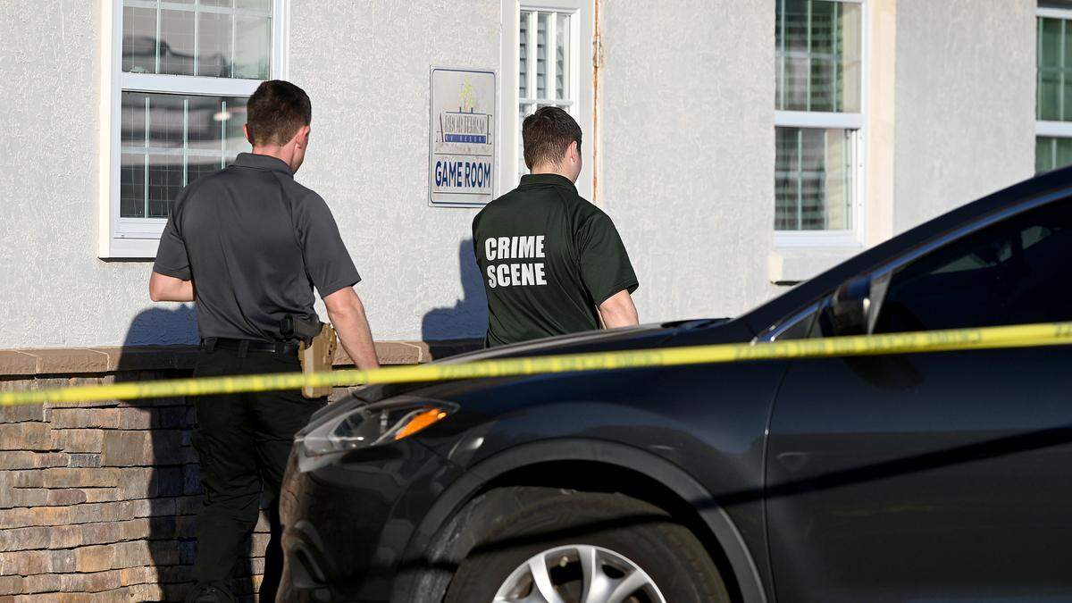 Deputies investigate the scene of a double homicide in the Arbor Terrace RV park that happened at around 12:06 pm Friday, Nov. 10.