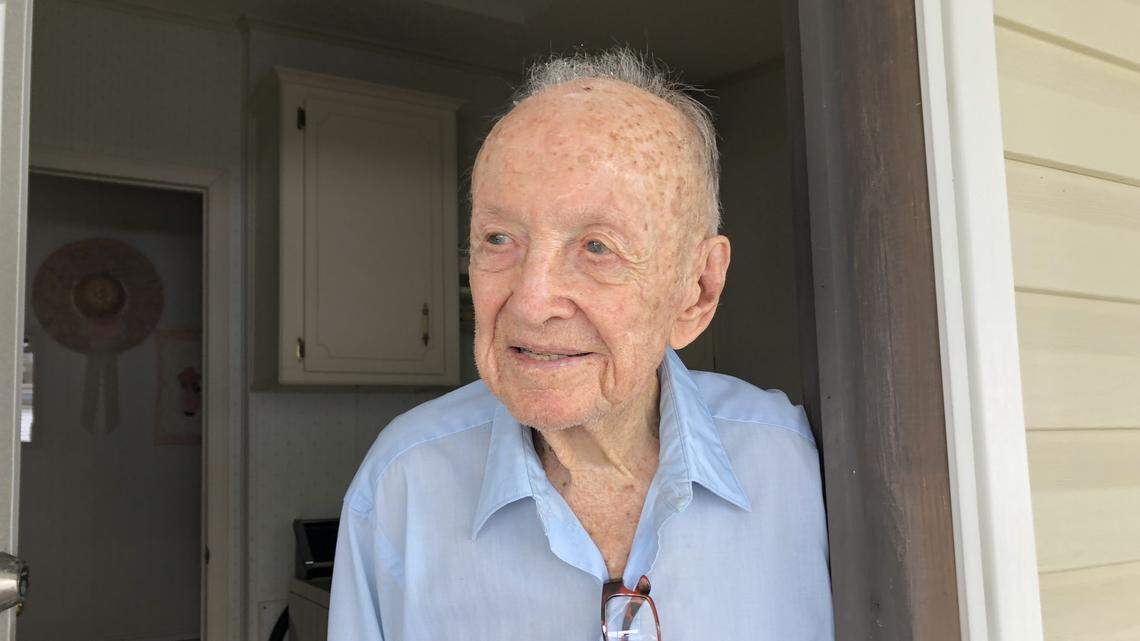 Jim Moore, 96, of Palmetto is one of a dwindling number of veterans who remember the beaches of Normandy in 1944, scene of the largest amphibious operation in military history.